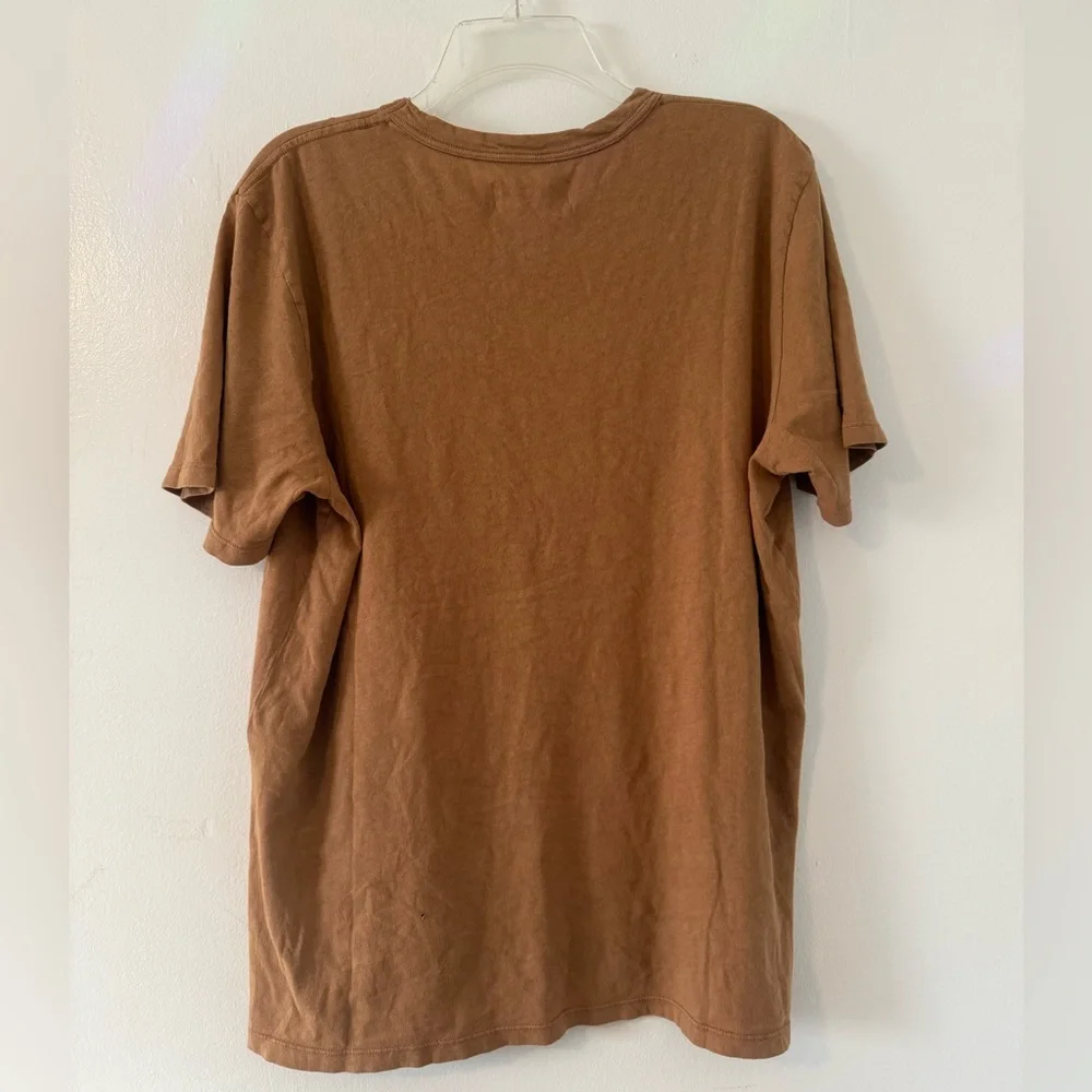 Imogene and Willie Brown Tan Cross T Shirt. size large - Picture 3 of 6